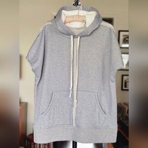 Greg Lauren Heather Sleeveless Drop Hoodie NWOT